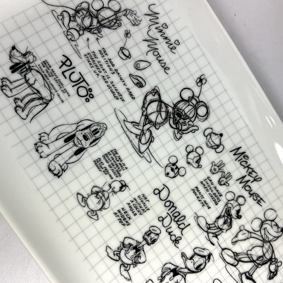 Sketchbook Disney Mickey Minnie Mouse Serving Tray Goofy Pluto Donald Duck 13.5" - Picture 5 of 9